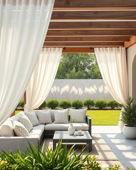 stylish outdoor privacy curtains