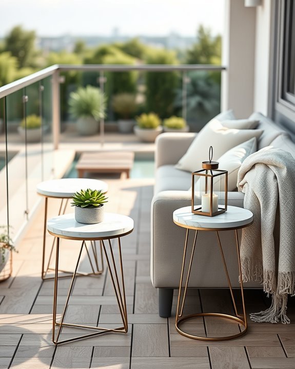 stylish outdoor side tables
