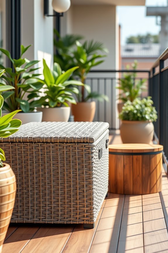 stylish outdoor storage solution