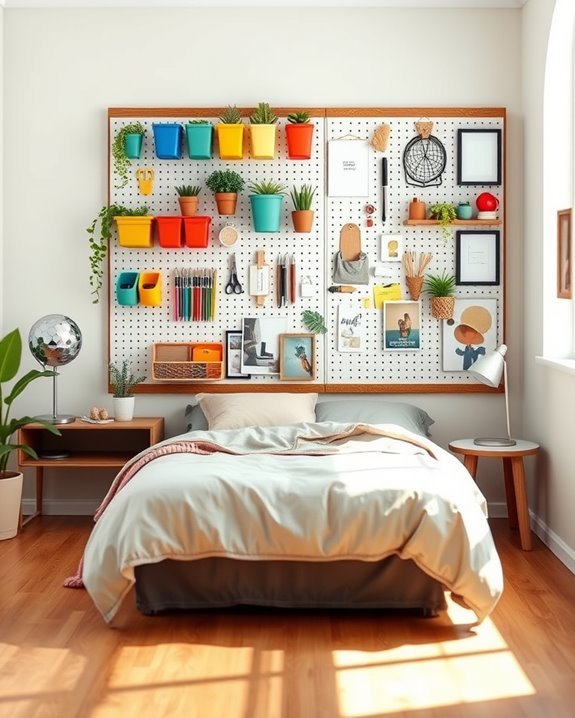 stylish pegboard organization solution