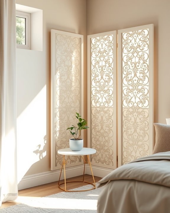 stylish privacy corner screens