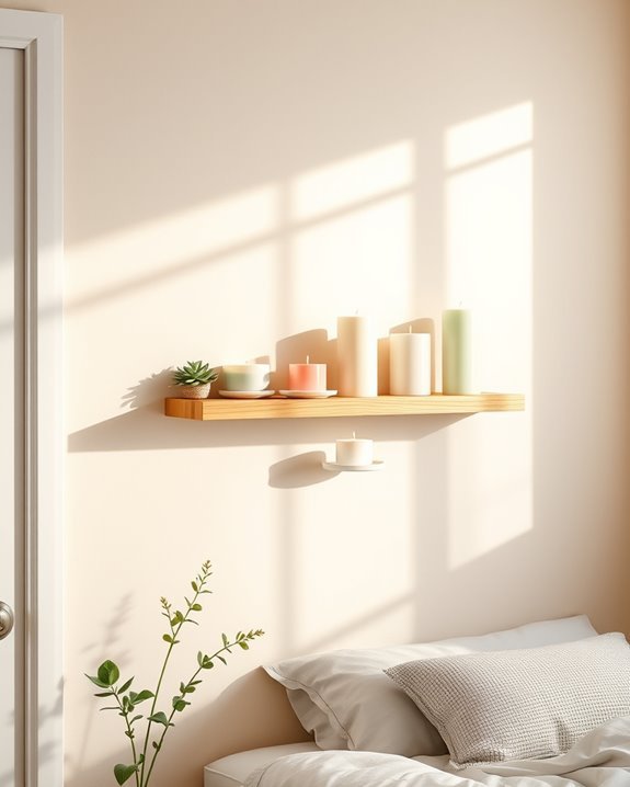 stylish scented candle arrangement