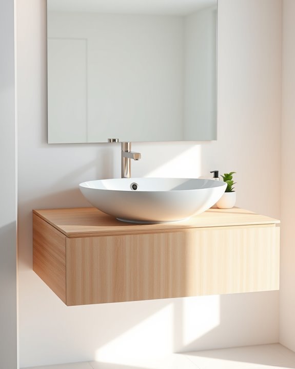 stylish space saving bathroom solution