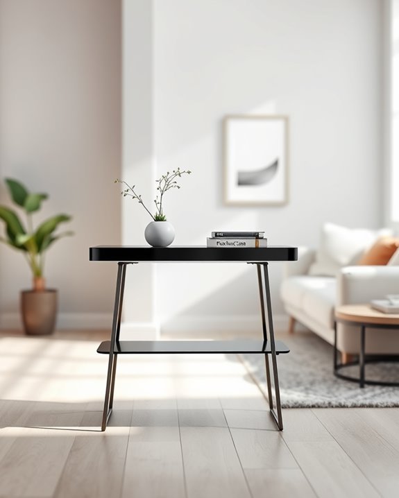stylish space saving console solution