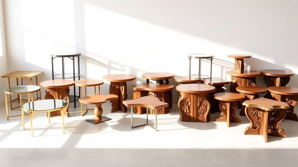 stylish space saving corner tables