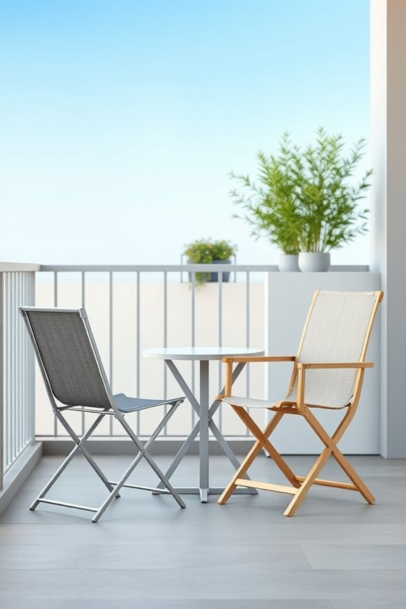 stylish space saving folding chairs