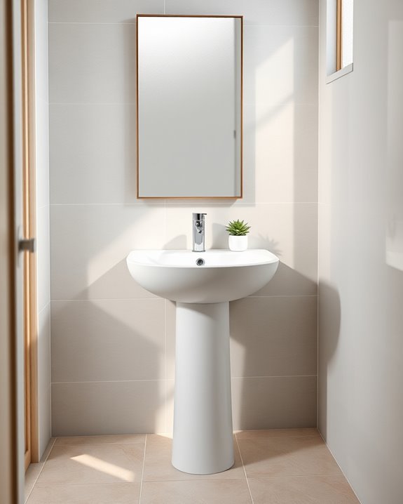 stylish space saving sinks