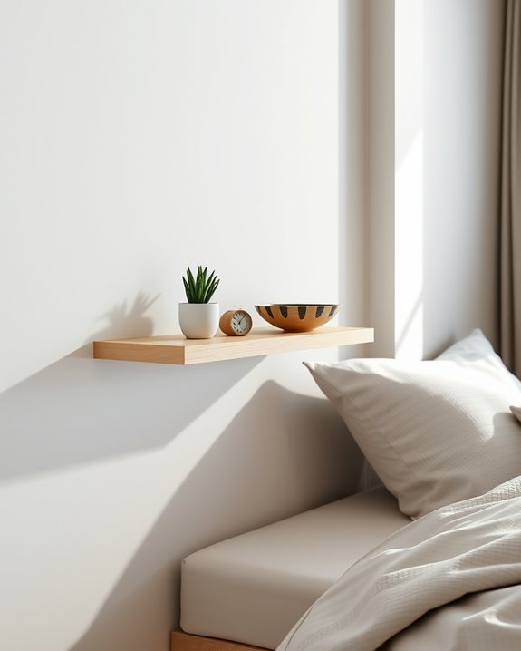 stylish space saving wall shelves