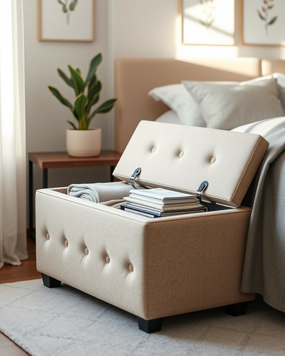 stylish storage ottomans solutions