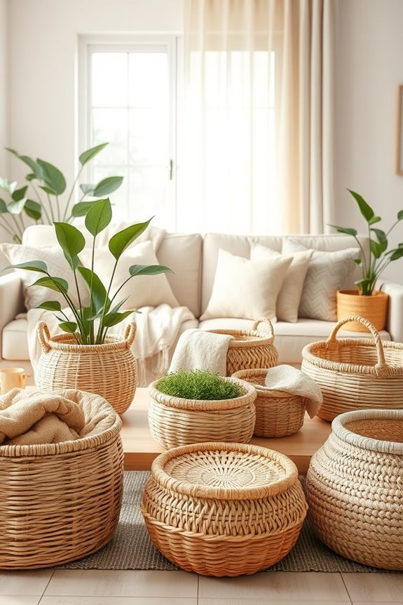 stylish storage solution baskets