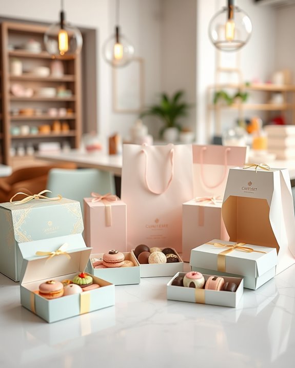 stylish sustainable dessert packaging