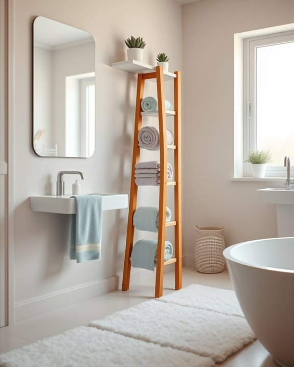 stylish towel storage solution