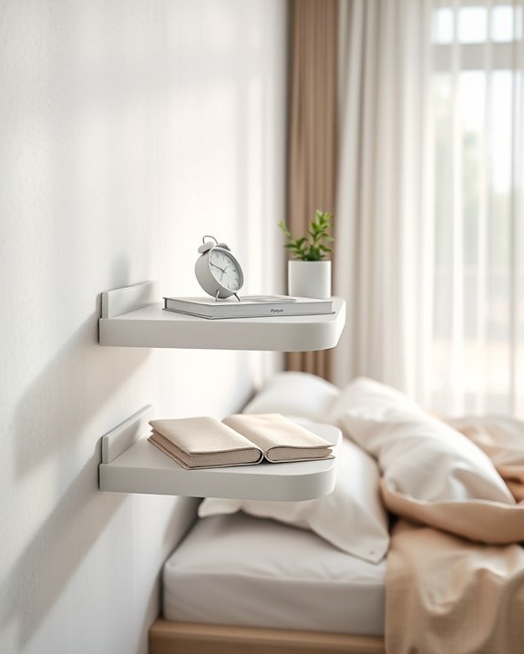 stylish two tier bedside storage
