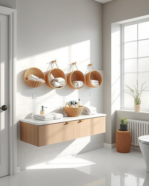 stylish wall mounted storage solution