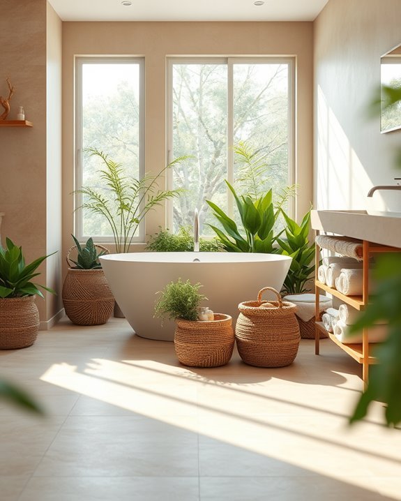 stylish woven basket storage