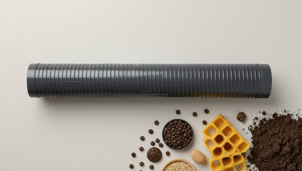 subsurface perforated drainage pipe