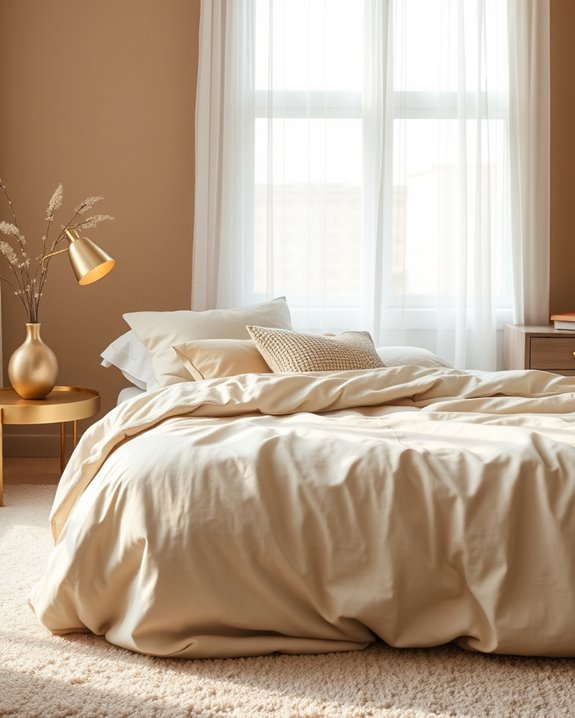 subtle metallic decor accents