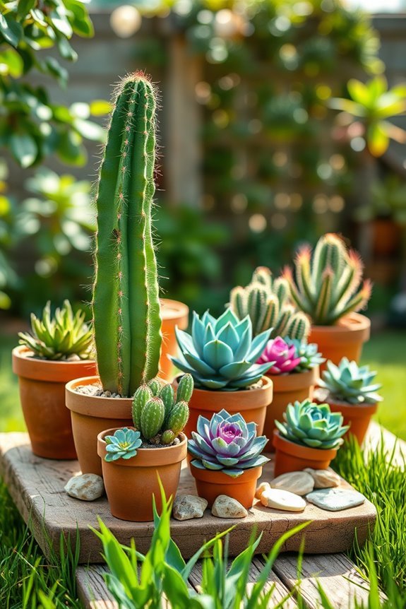 succulent and cactus arrangements