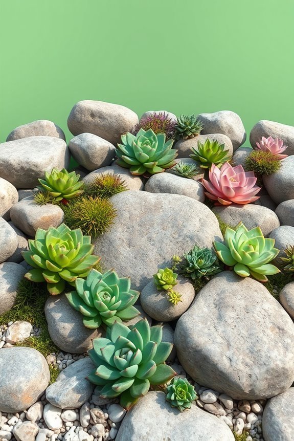 succulent rock garden design