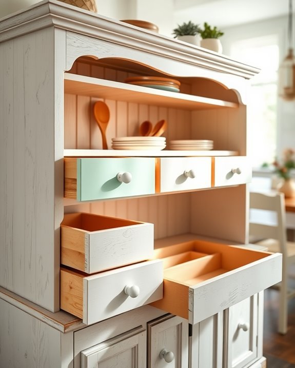 surprise colors in drawers