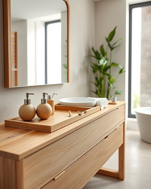 sustainable bamboo bathroom accessories