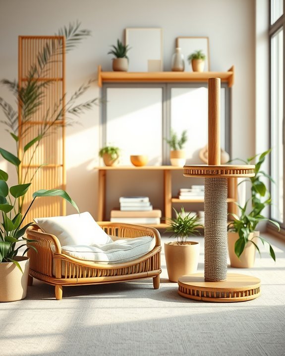 sustainable bamboo pet furniture