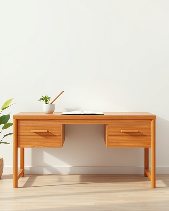 sustainable bamboo writing desk
