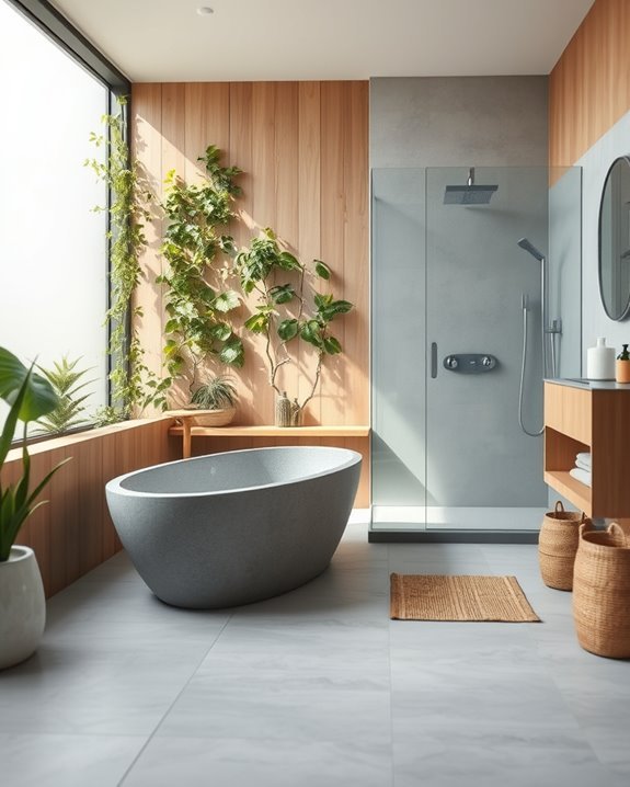 sustainable bathroom design elements