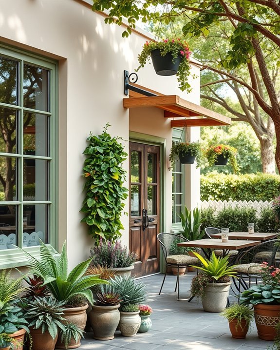 sustainable landscaping for cafes