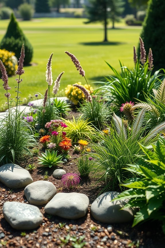 sustainable rainwater management garden