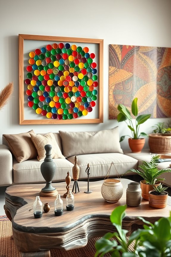 sustainable recycled material art