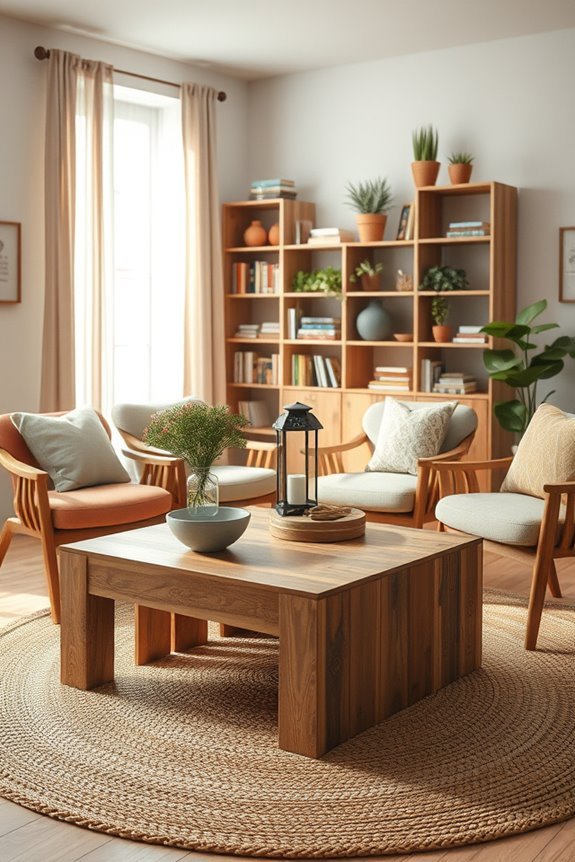 sustainable upcycled living room