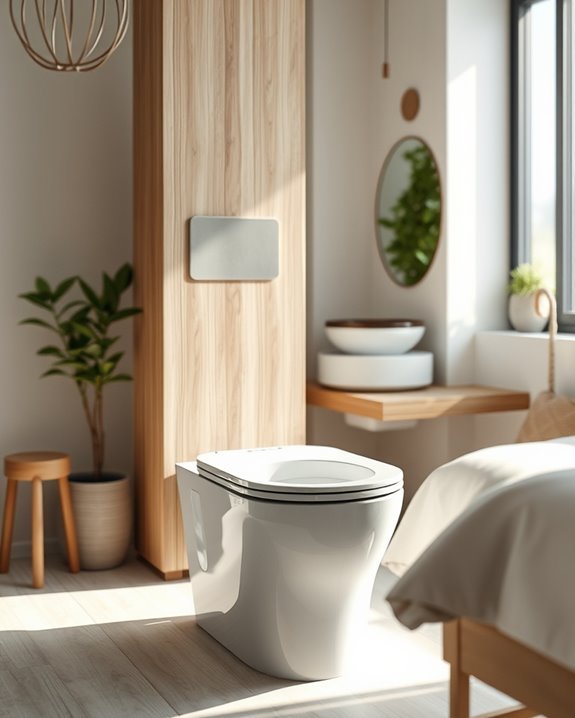 sustainable water saving toilets