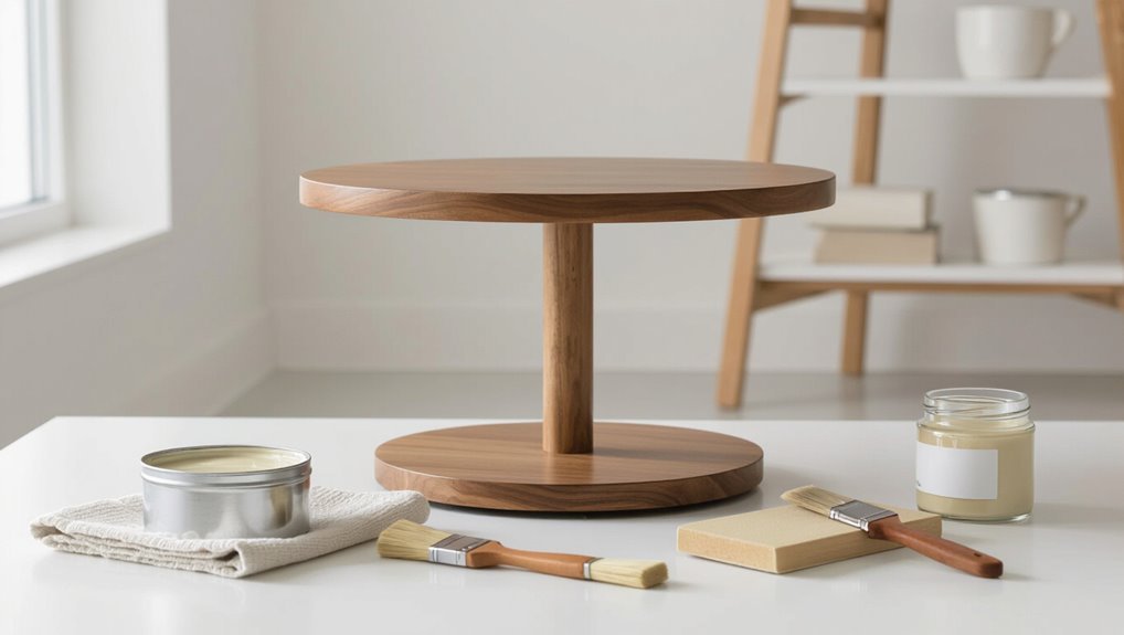 swivel table finish importance