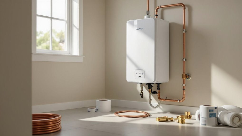tankless water heater installation