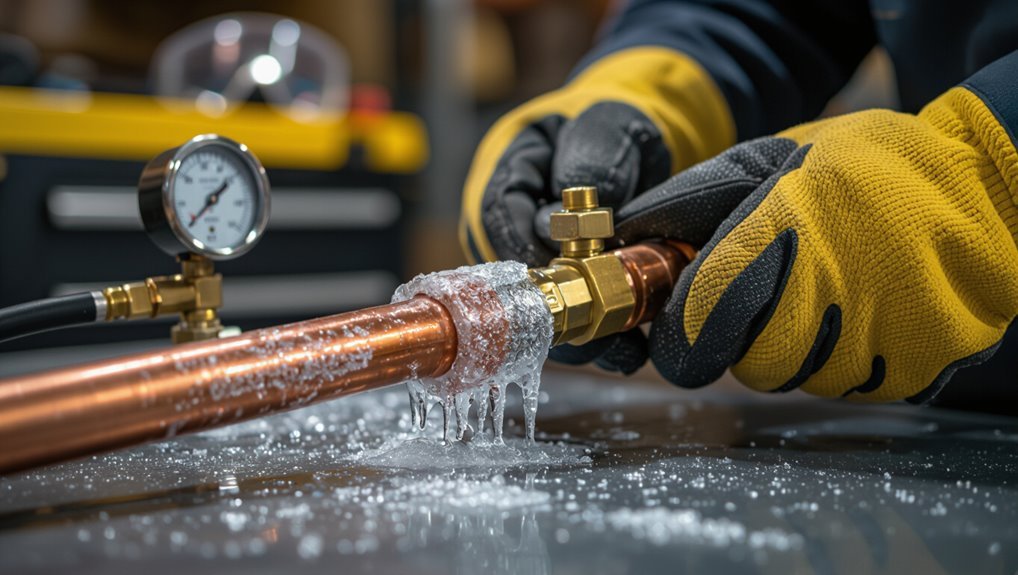 temporary ice plug technique
