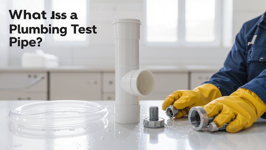 temporary isolated plumbing testing fitting