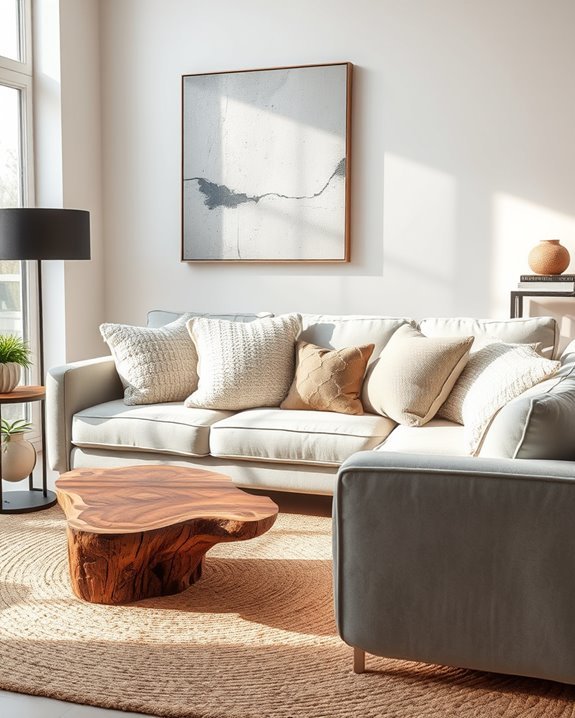 texture contrast enhances interior