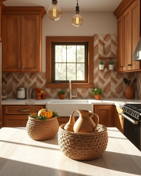 textured backsplashes enhance kitchens