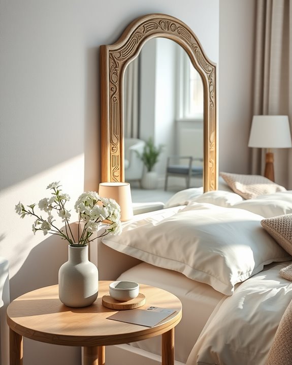 textured mirrors enhance decor