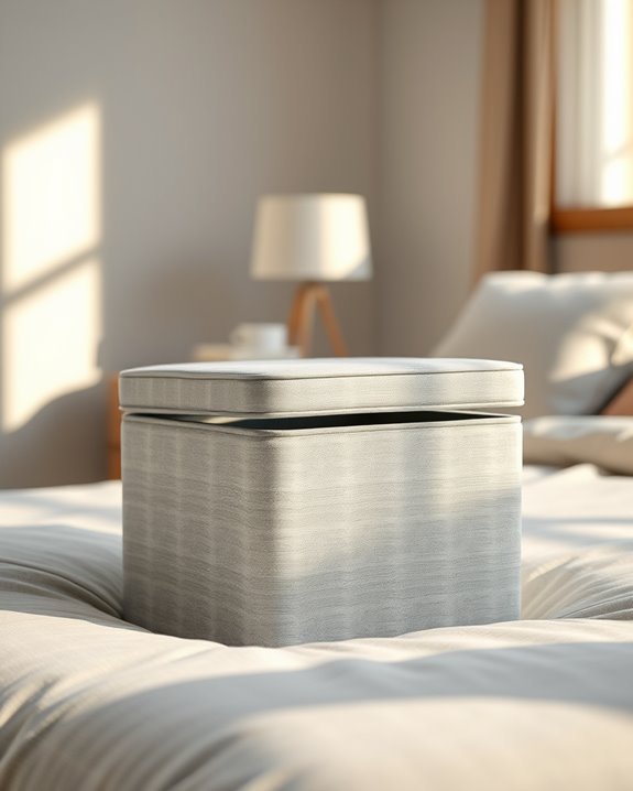textured patterned bedside box