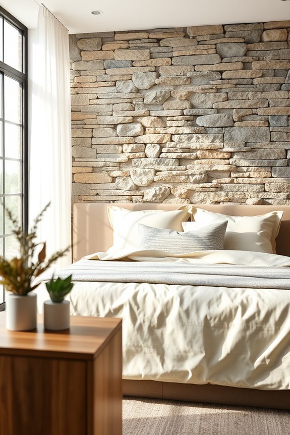 textured stone bedroom enhancement