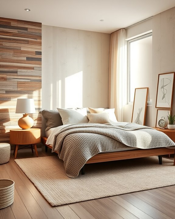 textured wall treatments enhance bedrooms
