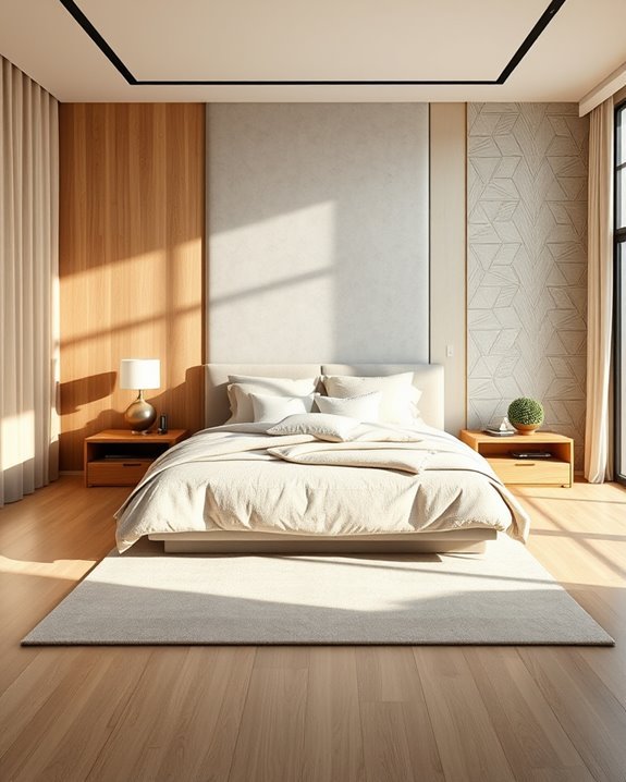 textured wallpapers enhance bedrooms