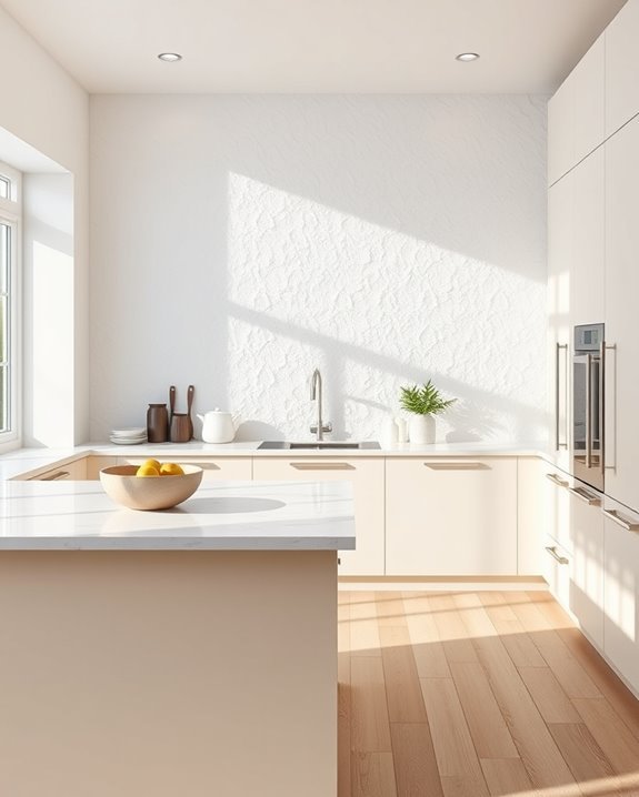 textured white wall elegance