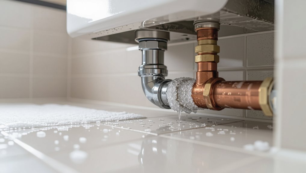 thaw drain pipe safely