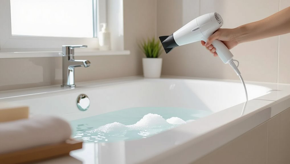 thawing a frozen drain