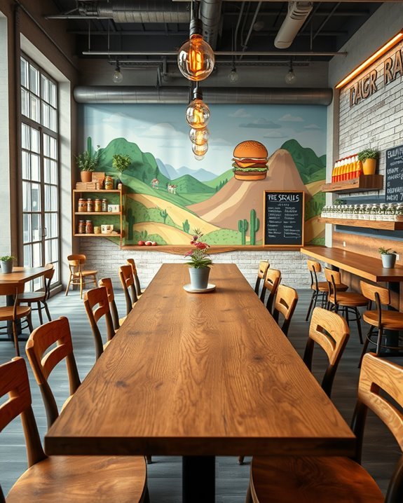 themed atmosphere enhances dining