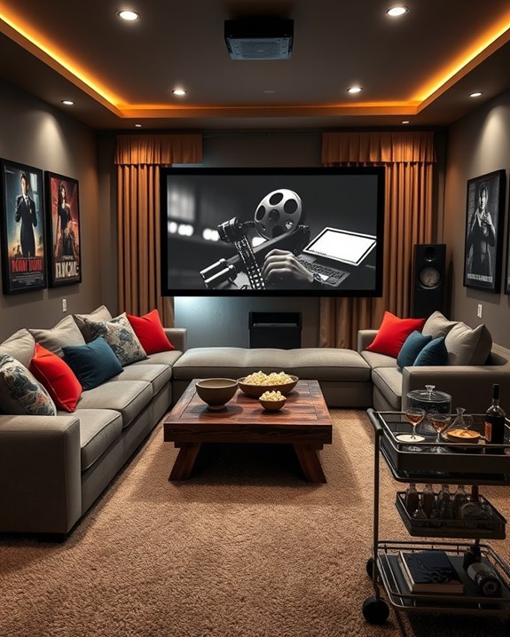themed cinema room decor
