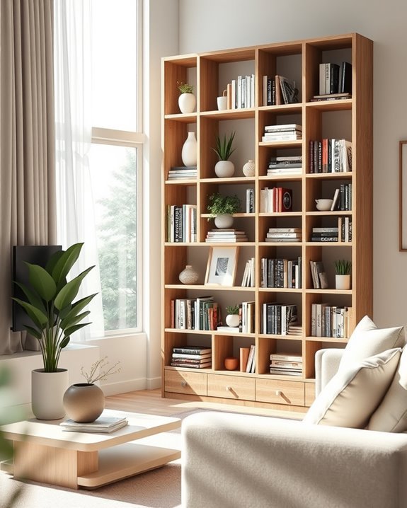 themed personal bookshelf design